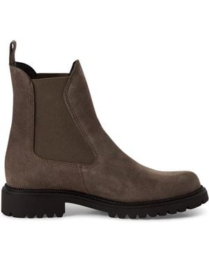Tamaris Leather Classic High Chelsea Ankle Boots - Brown