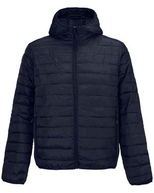 Sol's Stream Hooded Padded Jacket (French) - Blue