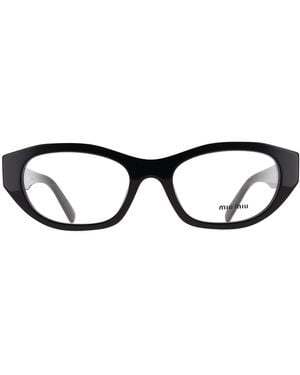 Miu Miu Oval Mu03Wv - Black