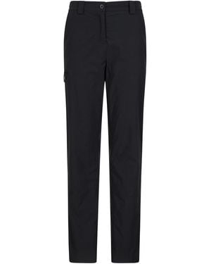 Mountain Warehouse 'Winter Hiker' Stretch Trousers Warm Lightweight Quick Dry Outdoor Trousers - Blue
