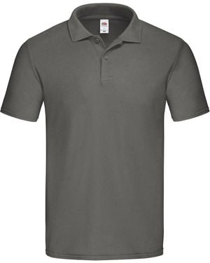 Fruit Of The Loom Origineel Polo Shirt (licht Grafiet) - Grijs