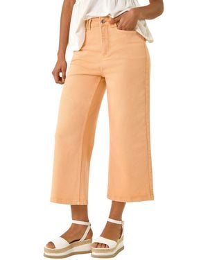 D.u.s.k Denim Pocket Detail Wide Leg Culotte - Orange