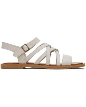 TOMS Sephina Leather Sandals - Black