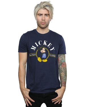 Disney Mickey Mouse True Original T-Shirt Cotton - Blue