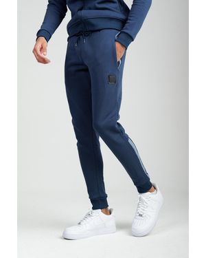 Foray Regular Fit Cotton Rich Fleece Joggers - Blue