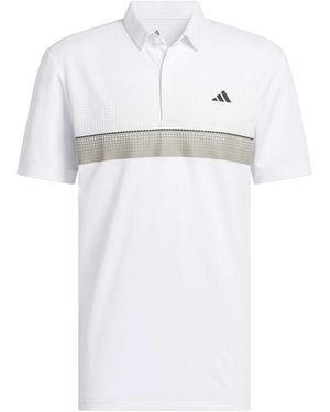 adidas Performance Allover Print Polo Shirt - White