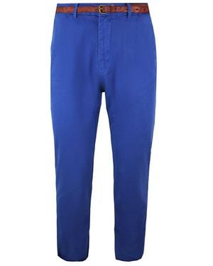 Scotch & Soda Stuart Regular Slim Fit Chinos Bottoms 136195 0214 Cotton - Blue