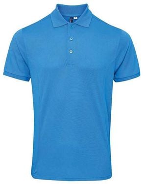PREMIER Coolchecker Plus Piqu Polo Shirt - Blue