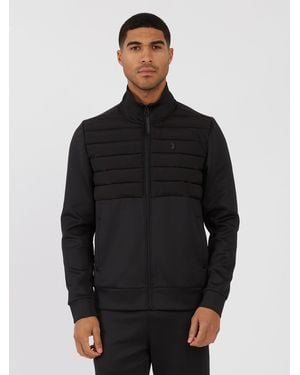 Luke 1977 Gabriel Zip Through Padded Jacket - Black