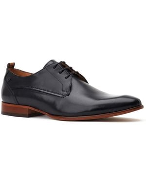 Base London Gambino Excel Leather Lace-Up Shoes - Black