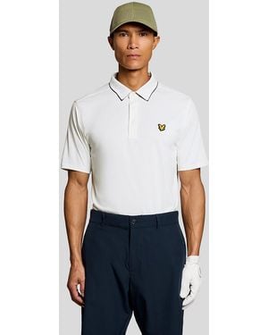 Lyle & Scott Contrast Collar Polo Shirt - White