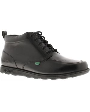 Kickers Smart Boots Fragma Chuk Leather Lace Up - Black
