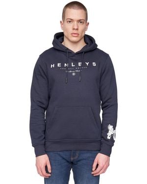 Henleys Hentyme Hoodie - Blue