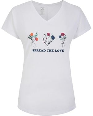 Regatta Ladies Calm Floral T-Shirt () Material_Synthetic - White