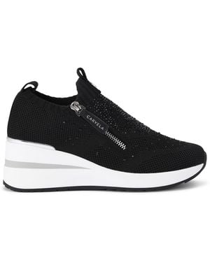 Carvela Kurt Geiger Trainer Fabric High Rise - Black