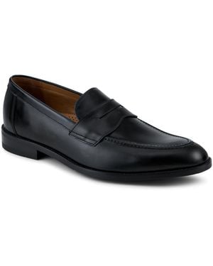 Jones Bootmaker Cabrino Leather Penny Loafers - Black