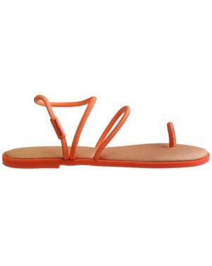 Havaianas Una Toe Post Thong Toe Sandals - Natural