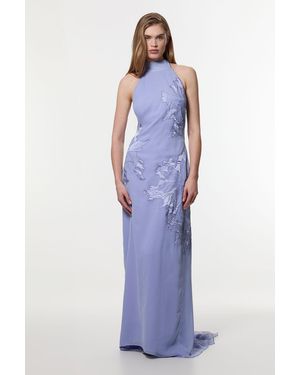 adrianna papell women's lace embroidery dress Adrianna Papell AP1E209447 - Embroidered Petal Cocktail Dress main image 0
