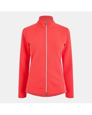 Calvin Klein Performance Moisture-Wicking Golf Jacket - Red