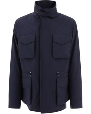 Dolce & Gabbana Technical Fabric Safari Jacket - Blue