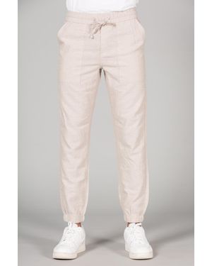 Tokyo Laundry Linen Blend Classic Fit Trousers - Natural