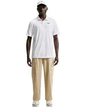 Nike Performance Poloshirt Met Korte Mouwen Zwart) - Wit