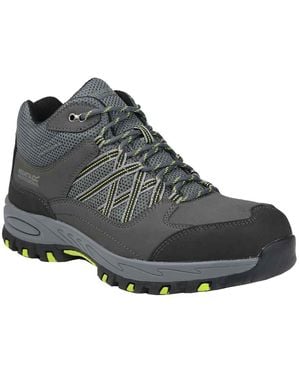 Regatta Sandstone Safety Boots (Briar/Lime Punch) - Grey