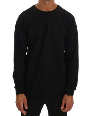Daniele Alessandrini Raglansleeve Crewneck Sweatshirt - Black