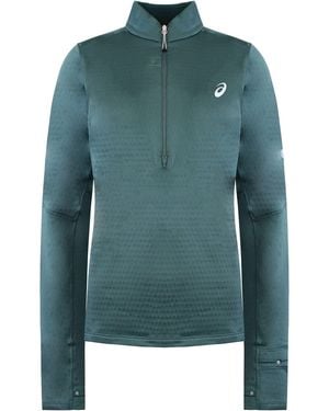 Asics Road Winter Midlayer Top - Green