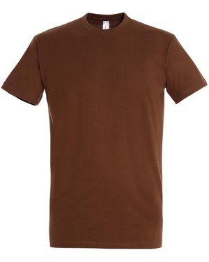 Sol's Imperial Heavyweight Short Sleeve T-Shirt (Earth) - Brown