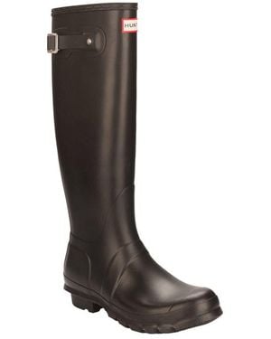 HUNTER Original Hoge Regenlaarzen Voor , Zwart - Bruin
