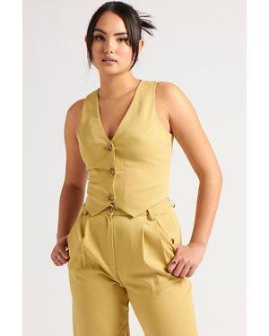 Urban Bliss Lime Waistcoat - Green