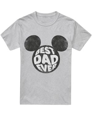 Disney Best Dad Ever Mickey Mouse T-Shirt (Sport Heather) - Grey