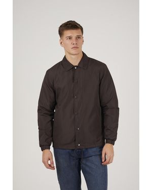 Brave Soul Lightweight Coach Jacket - Grey