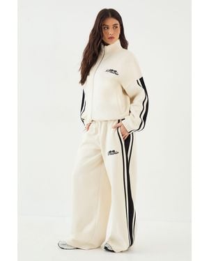 DSGN Studio Oversized Wide Leg Jogger - Natural