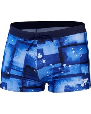Speedo Valmilton Abstract Patterned Swim Trunk - Blue
