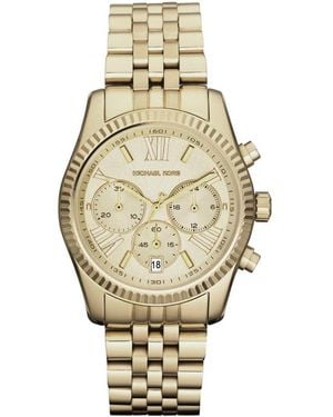 Michael Kors Mk5556 Lexington Chronograaf Champagne Wijzerplaat Pvd Dameshorloge - Metallic