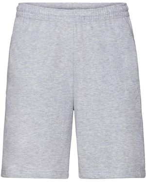 Fruit Of The Loom Lightweight Casual Fleece Shorts (240 Gsm) (Heather) - Grey