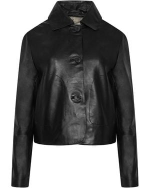 Pelle D'annata Megan D'Annata Real Leather Jacket - Black
