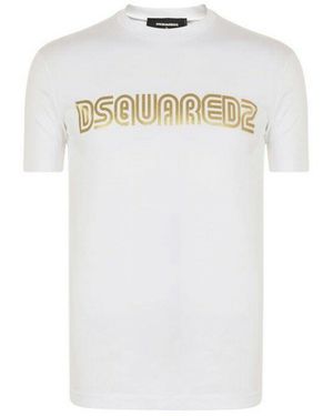 DSquared² Bold Logo T-Shirt Cotton - White