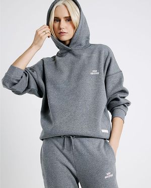 River Island Hoodie Rvr Edition Back Print - Grey