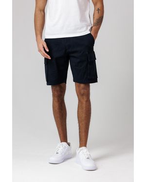 French Connection Cotton Cargo Shorts - Blue
