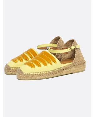 Penelope Chilvers Cotton Mary Jane Espadrilles - Metallic