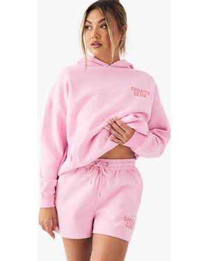 DSGN Studio Sports Club Bubble Print Sweat Short - Pink