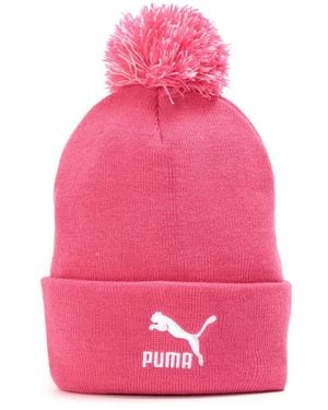 PUMA Accessories (16) Ls Core Knit Pom Pom Beanie - Pink