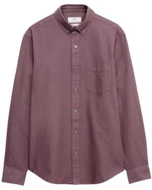 Secret Label Oxford Cotton Long Sleeve Shirt - Purple