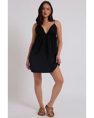 Urban Bliss Low Back Strappy Sun Dress - Black