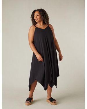 Live Unlimited Hanky Hem Dress - Black