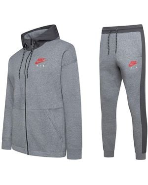 Nike Air Zip Through Tracksuit Cotton - Grey