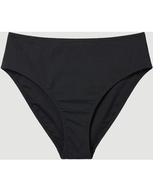 Karen Millen High Waist Bikini Bottom - Black